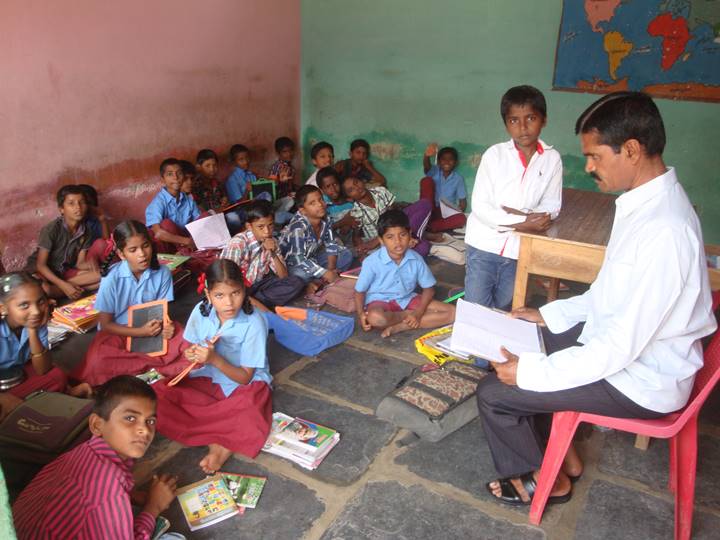 India class room in elementary school