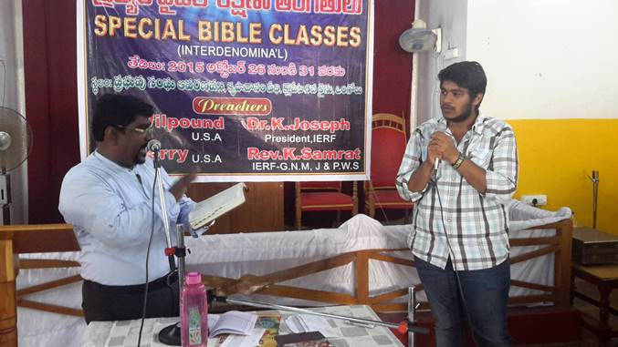 Demonstration on personal witnessing