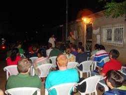 Open air worship service Ocotal, Nicaragua
