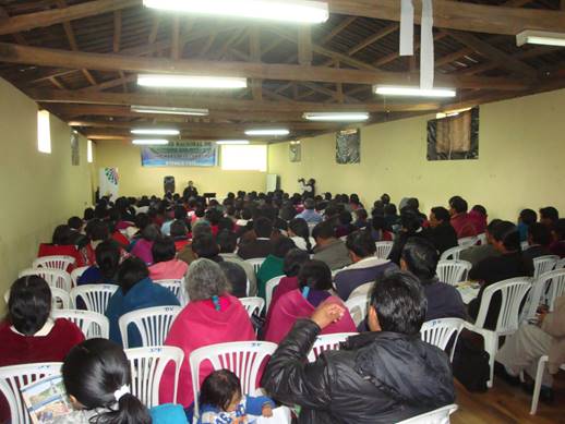 Quichua pastor's conference on sound doctrine.