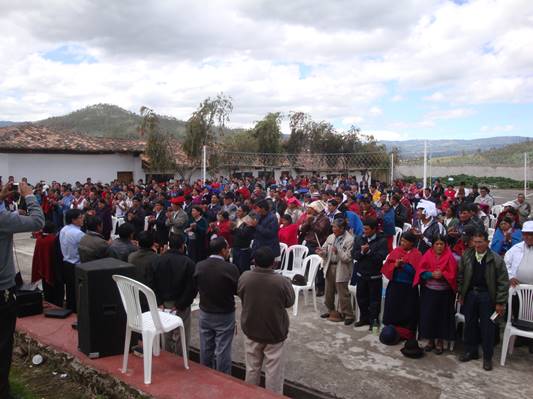 Quichua pastor confernece Otavalo, Ecuador