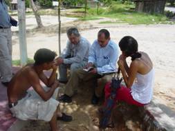 Pastors witnessing in Ocotal